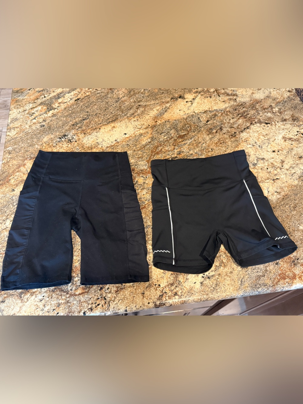 Fabletics Women's Black Athletic Shorts - Pair